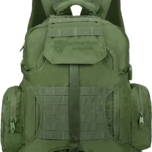 SURVIVOR Gear Small 45L Heavy Army Style Backpack (Green)